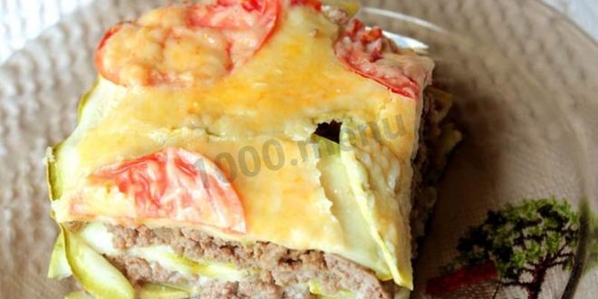 Рецепт запеканки с фаршем и помидорами в мультиварке