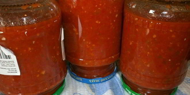 Рецепт аджики из перца и чеснока на зиму