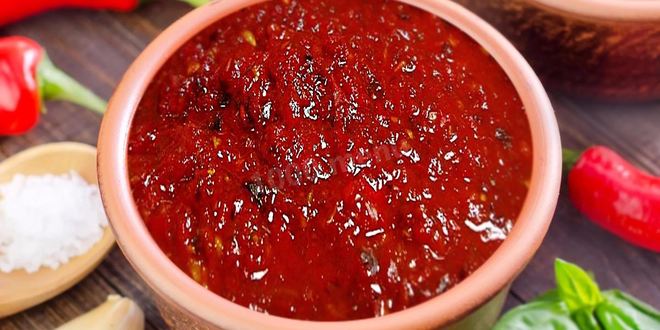 Рецепт аджики из слив острая