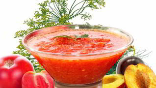 Рецепт Аджики из слив с яблоками