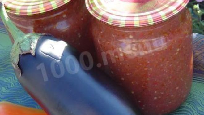 Рецепт Аджики с баклажанами