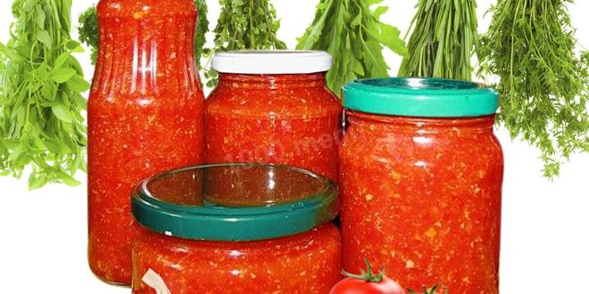 Рецепт аджики с хреном и кабачками