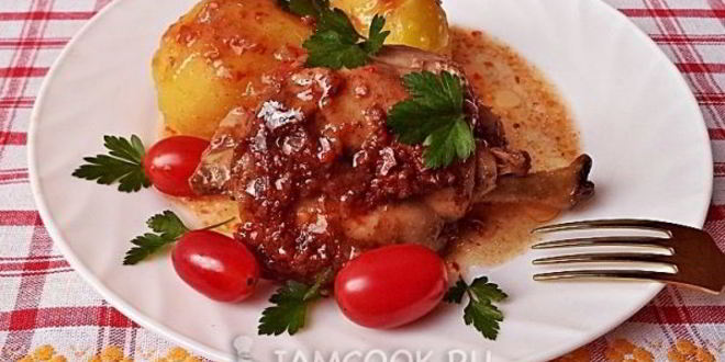 Рецепт кролика в аджике