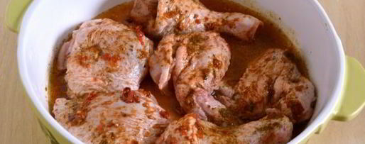 Шаг 5: курицы, запеченной с аджикой