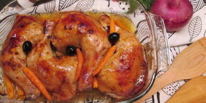Рецепт курочки-гриля под маринадом из аджики