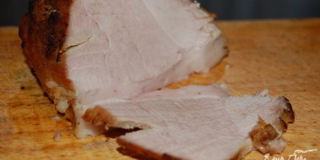 Рецепт свиного окорока варено-печеный в аджике