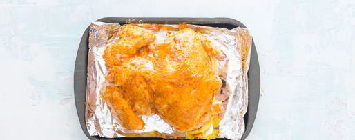 Шаг 3: запеченной курицы с аджикой и лимоном