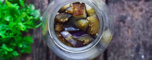 Шаг 3: баклажанов с чесноком на зиму