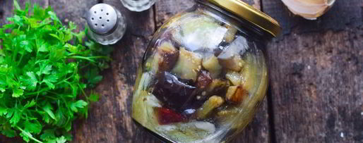 Шаг 5: баклажанов с чесноком на зиму