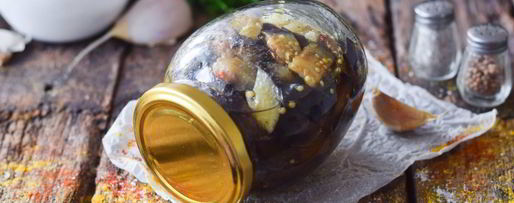 Шаг 7: баклажанов с чесноком на зиму