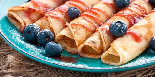 Рецепт блинчиков с джемом