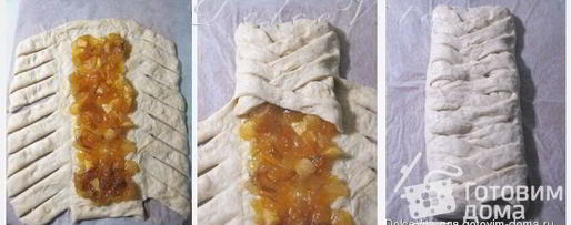 Шаг 2: датской косы с джемом