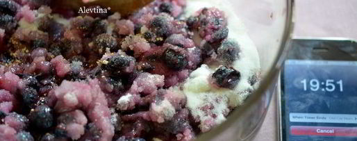 Шаг 1: джема черничного из морозилки