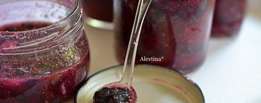 Шаг 4: джема черничного из морозилки