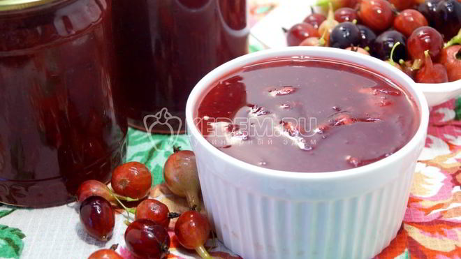 Рецепт Джема из крыжовника на зиму