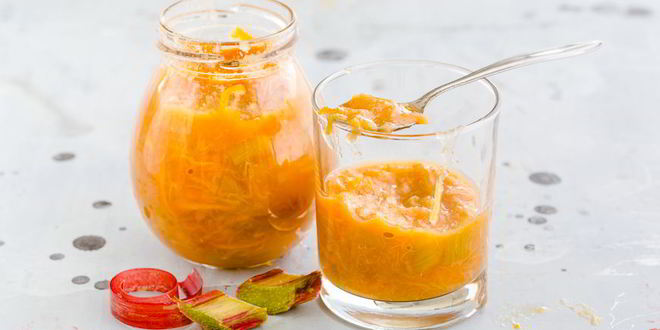 Рецепт джема из ревеня с апельсином