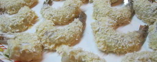 Шаг 1: креветок кокосовых с острым джемом