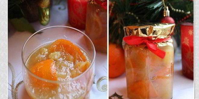 Рецепт мандаринова-имбирного джем