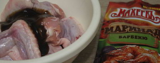 Шаг 2: пикантных куриных крылышек в маринаде барбекю с джемом глинтвейн