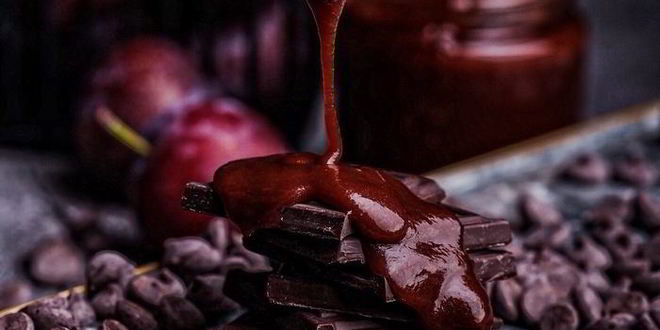 Рецепт сливового джема-соуса с горьким шоколадом