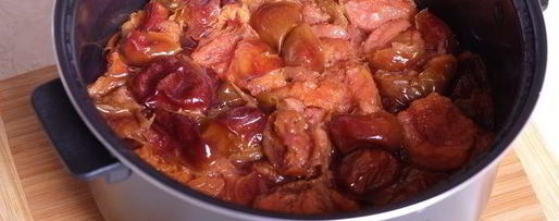 Шаг 1: сливового джема-соуса с горьким шоколадом