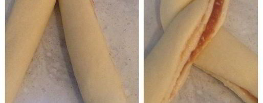 Шаг 7: творожной косы с джемом