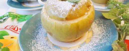 Шаг 8: запеченных яблок с джемом и бананом