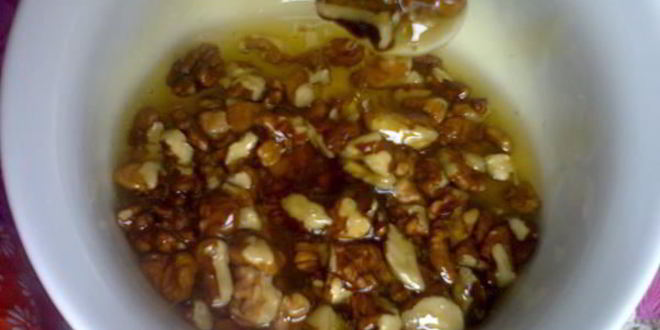 Рецепт грецких орехов с медом