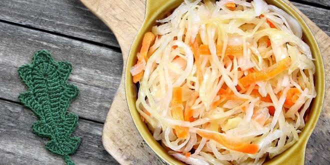 Рецепт капусты квашеной с листьями дуба