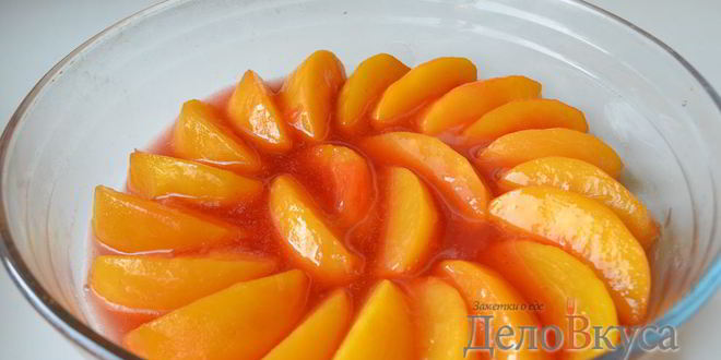 Рецепт карамелизированных персиков для начинки