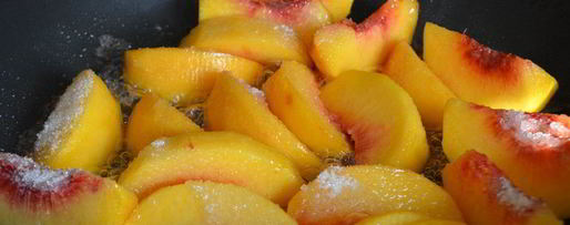Шаг 3: карамелизированных персиков для начинки