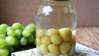 Рецепт Компота из белого винограда на зиму