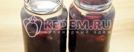 Шаг 4: компота из черешни на зиму