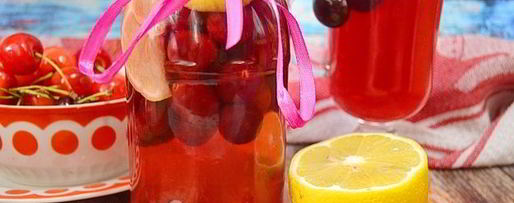 Шаг 15: компота из черешни с лимоном на зиму