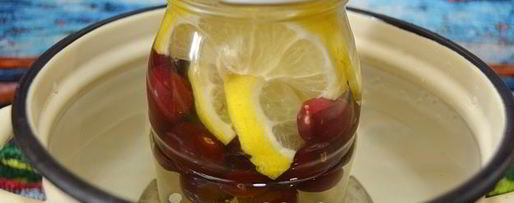 Шаг 13: компота из черешни с лимоном на зиму