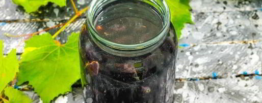 Шаг 9: компота из черного винограда на зиму