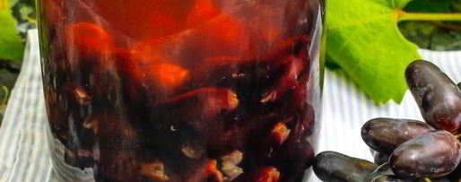 Шаг 19: компота из черного винограда на зиму