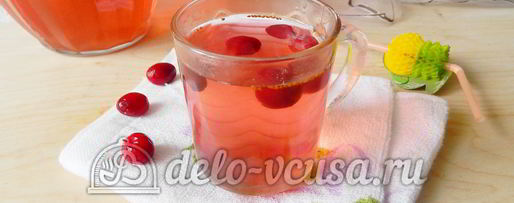 Шаг 6: компота из клюквы