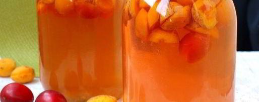 Шаг 5: компота из слив и абрикос