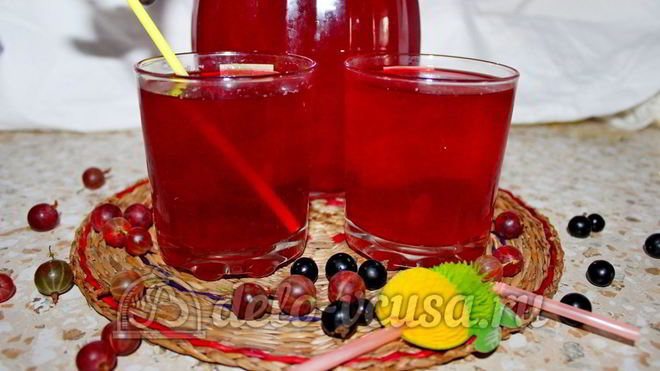 Рецепт Компота из смородины и крыжовника