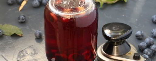 Шаг 7: компота из терна на зиму без стерилизации