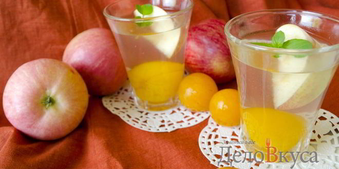 Рецепт компота из яблок и алычи