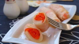 Рецепт Квашеных капустных рулетиков с морковью