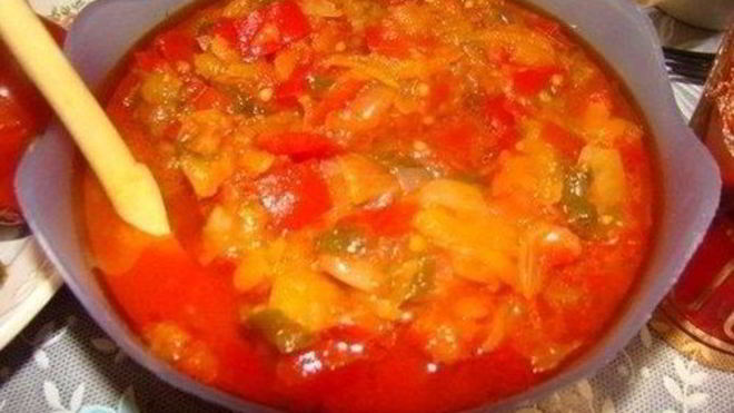 Рецепт Домашнего лечо из болгарского перца и помидор