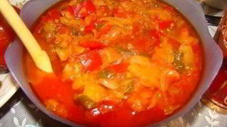 Рецепт Домашнего лечо из болгарского перца и помидор