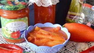 Рецепт Лечо из болгарского перца с томатной пастой