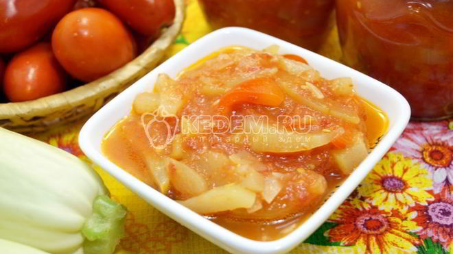 Рецепт Лечо из кабачков в мультиварке