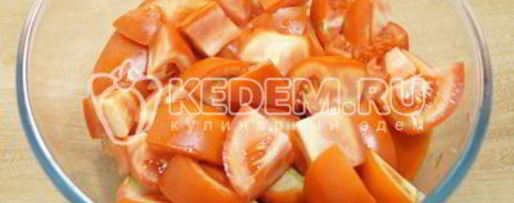 Шаг 3: лечо из кабачков в мультиварке