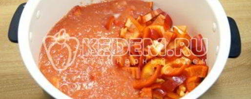 Шаг 5: лечо из кабачков в мультиварке