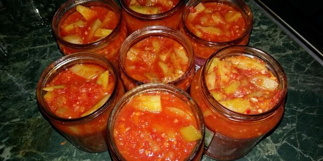 Рецепт лечо из огурцов и болгарского перца на зиму